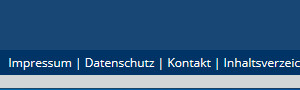 Menuepunkte Impressum Datenschutz Kontakt Inhaltsverzeichnis