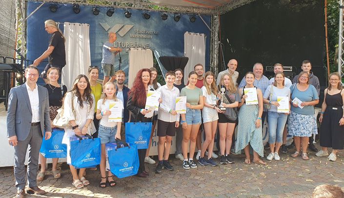 Die Siegerinnen und Sieger des STADTRADELN in Weinheim