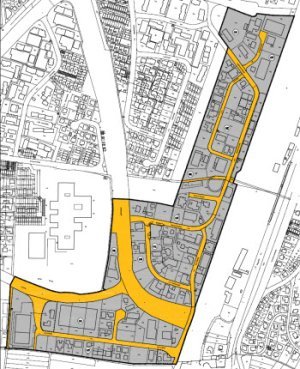 Planbild Bebauungsplan Mult Gewerbegebiet Süd