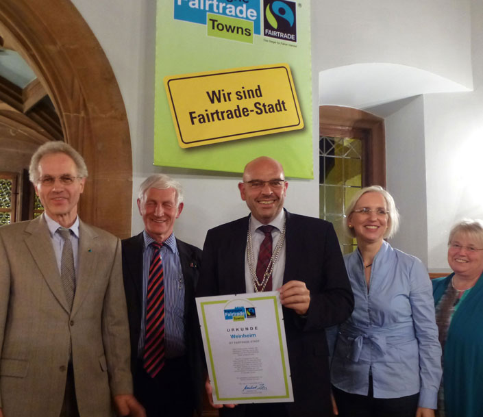 Verleihung der Fairtradeauszeichnung