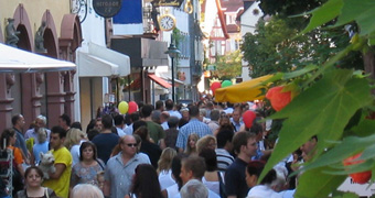 Fußgängerzone am Weinheimer Herbst